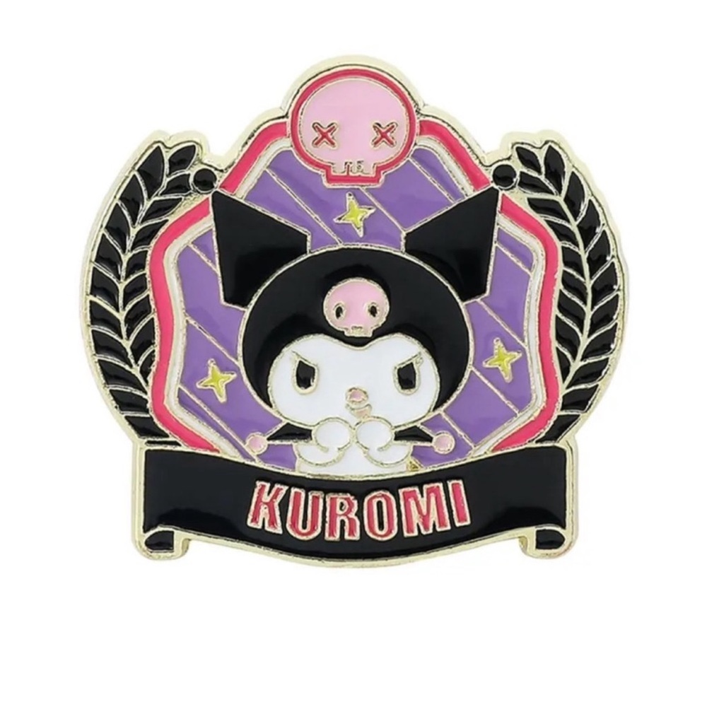 Hello Kitty Kuromi Enamel Metal Pin, My Melody Universe Enamel Metal Pin
